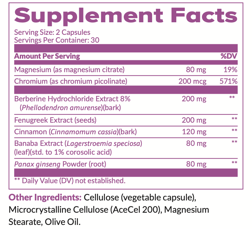 Natural Blood Sugar Supplement