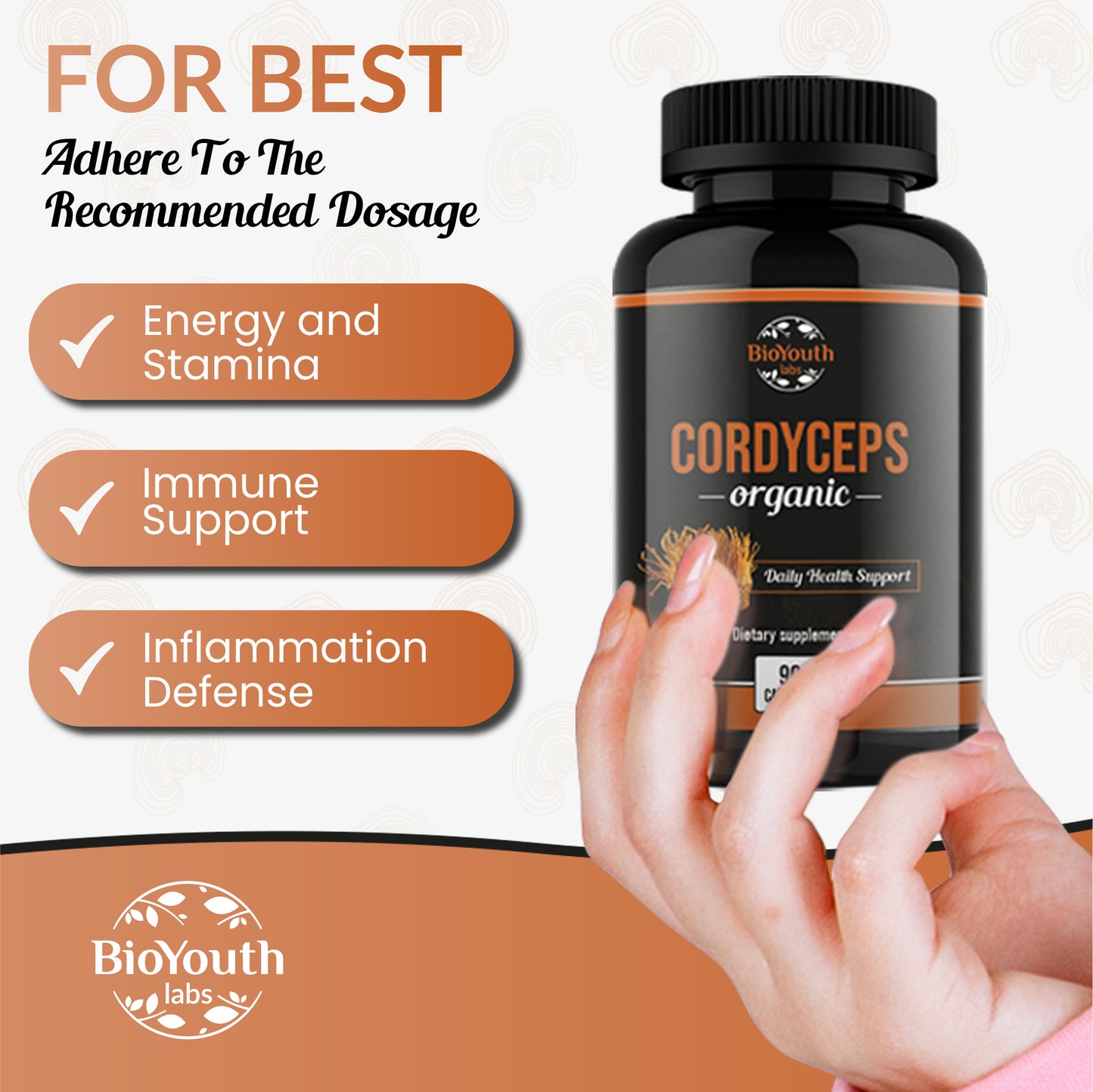 Organic Cordyceps Mushroom (Capsules)