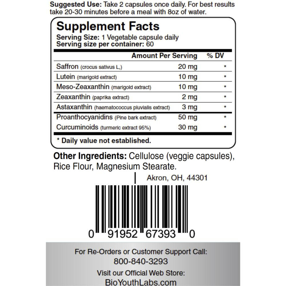 Natural Eyes Supplement Facts