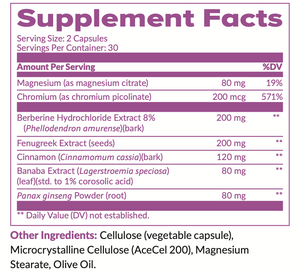 Natural Blood Sugar Supplement